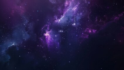 Wall Mural - A Cosmic Nebula with Star Dust and Gas Clouds
