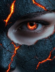 Poster - Fiery eye of a powerful entity