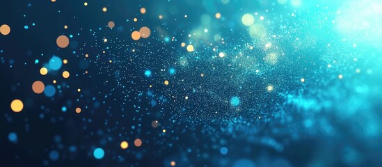 Abstract digital technology particles for clean corporate business presentation background