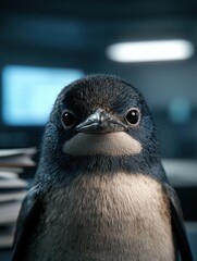 Poster - Closeup of a curious penguin