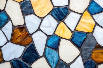 Wall Mural - Colorful stone mosaic pattern