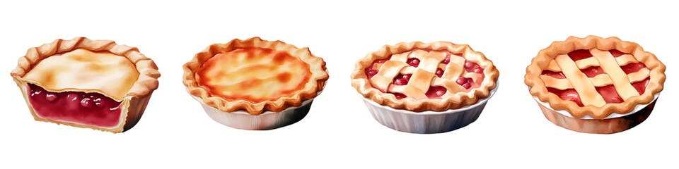 Wall Mural - Delicious Cherry Pies for Baking Blogs, Websites, or Social Media