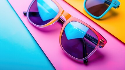 Sticker - Retro sunglasses wallpaper