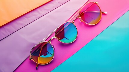 Sticker - Retro sunglasses wallpaper