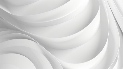 Poster - White abstract background featuring curved lines