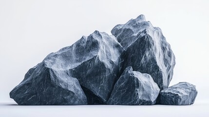 Wall Mural - A large rock formation with a grayish color