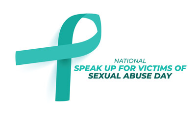 Wall Mural - National Speak Up for Victims of Sexual Abuse Day. background, banner, card, poster, template. Vector illustration.