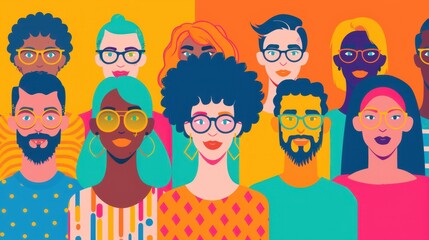 Wall Mural - Workplace Inclusivity: Cultivating an inclusive environment where all employees are valued and respected, regardless of their background or identity.
