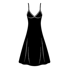 Wall Mural - slip dress silhouette vector 