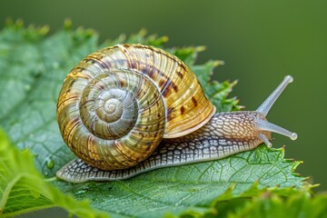 snail on leaf