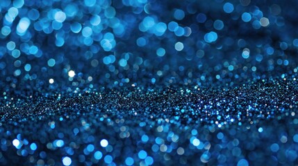 Sticker - Sparkling Blue Glitter Background