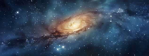 Wall Mural - galaxy with stars and interstellar dust on the universe.