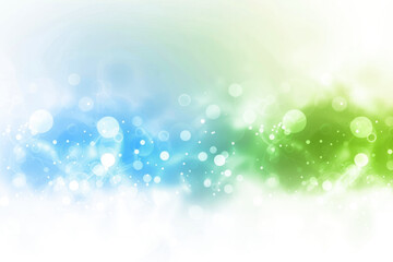 green blue glitter bokeh effect