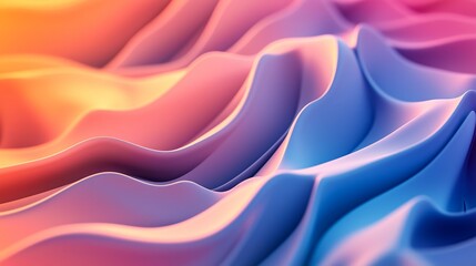 Wall Mural - abstract colored wavy background