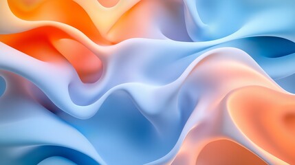Wall Mural - abstract pastel colors soft wavy background