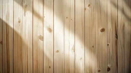 Fototapete - Wooden fence or table planks surface texture seamless background close up with sunlight for designers and text with empty copy space