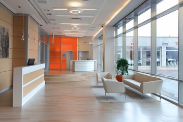 Wall Mural - Interior of a empty modern business office