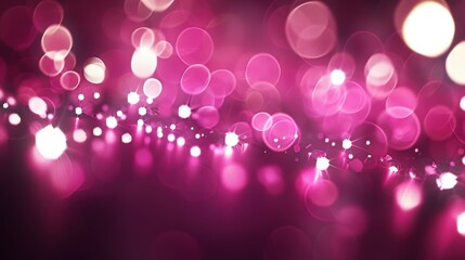 Sticker - Abstract Pink Bokeh Background with Soft Light for Festive and Dreamy Designs