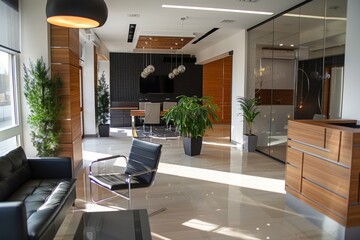 Wall Mural - Interior of a empty modern business office