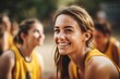 © Baba Images - Portrait of a young female basketball players smiling