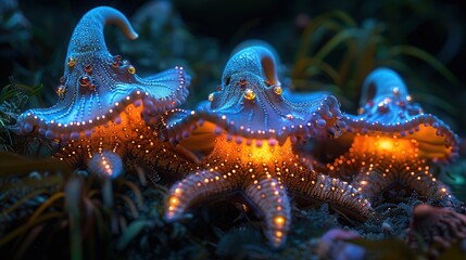 Sticker - Luminous Sea Creatures