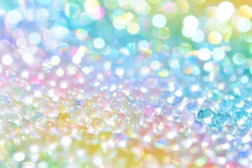 Sticker - Soft Pastel Bokeh Background with Light Colors for Dreamy and Elegant Designs