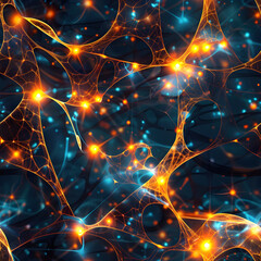 Poster - Complex network of neurons firing with synaptic connections