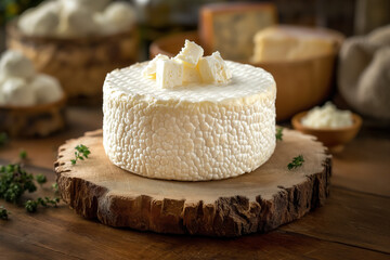 Canvas Print - Chèvre - Goat cheese, produced throughout France, french cheese, hi end kitchen