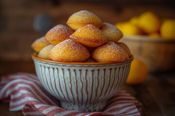 Canvas Print - Madeleines - popular french cousin dish, hi end kitchen