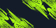© WzKz - Lime Green Brush Texture with Halftone Effect Isolated on Dark Background. Grunge Sport Background, for Banner or Poster Design