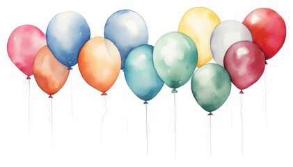 Canvas Print - PNG Balloon anniversary celebration decoration.