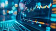 © yelosole - Busy Financial Trading Office with Analytical Charts and Monitors