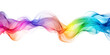 © junaid - rainbow colored streaming smoke wave isolated on white or transparent png