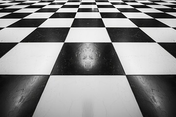 Poster - Minimalist Checkerboard Backgrounds for Clean Style