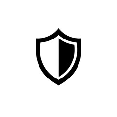 Wall Mural - Shield Icon Minimal, Simple Logo Shield