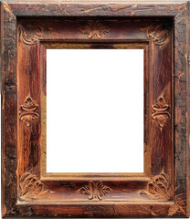 Wall Mural - Ornate wood frame