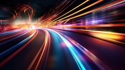 Poster - Abstract Speed and Light Trails