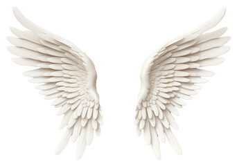 Sticker - PNG Angel white wing art.