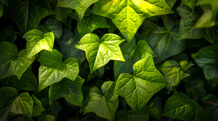 Wall Mural - beautiful tropical green leaves background