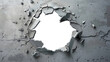 © Tran - Hole in wall isolated on transparent background. PNG