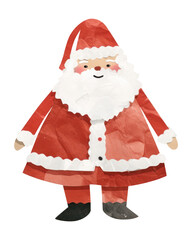 Canvas Print - PNG Christmas anthropomorphic representation santa claus.