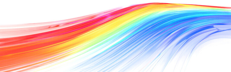 Sticker - Rainbow isolated on transparent background. PNG