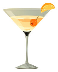 Canvas Print - PNG Vesper cocktail martini drink cosmopolitan