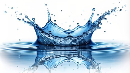 Poster - Water splash isolated on background, splash, water, isolated,liquid, droplets, refreshing, freshness, wet, crystal clear, aqua