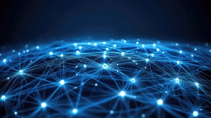 Fototapete - communication and network connection concept