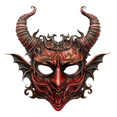 Devil mask, Halloween element, isolated on Transparent background, png file.