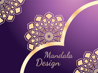 Luxury mandala design template