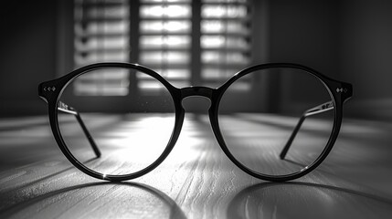 Glasses on white background.