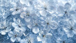© Muskan - Close Up of Blue Flowers Generated Ai
