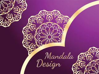 Luxury mandala design template